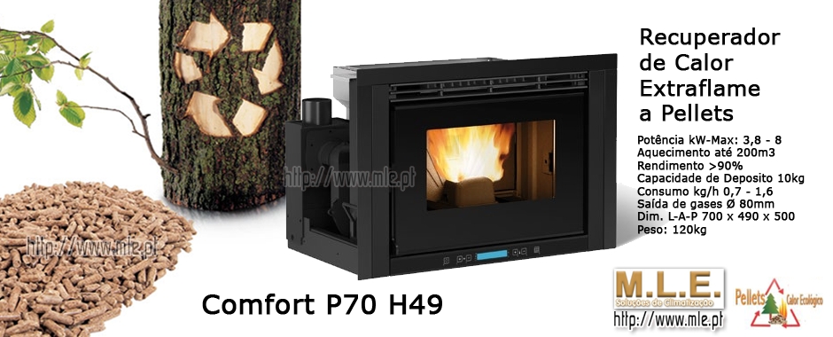 Recuperadores de calor Extraflame Comfort p70 H49